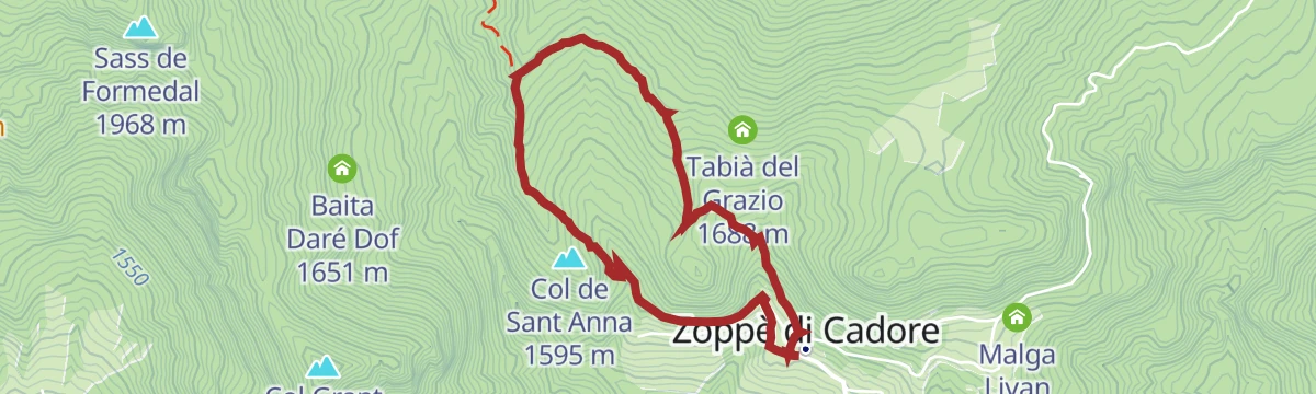 Route map: THE STRADA DEL FORMAI